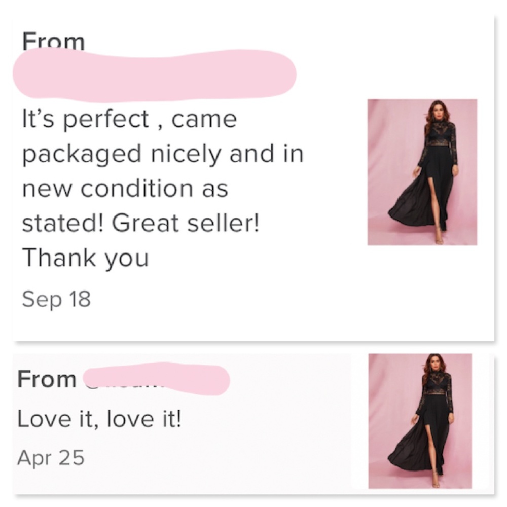 High Neck Lace Detail Black Maxi Dress - Picture 7 of 10